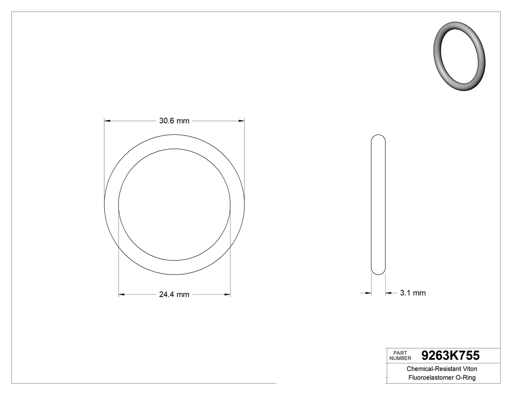 Technical drawing - 9263K755